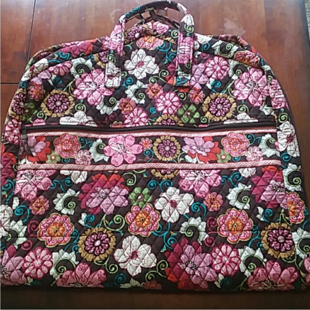 Vera Bradley “Mod Floral Pink” Quilted Hanging Garment Bag